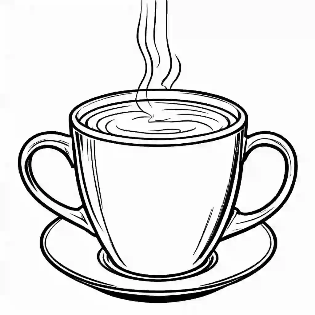 Coffee Mug coloring pages